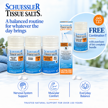 Schuessler Tissue Salts Everyday Balance Bundle + FREE Combination T