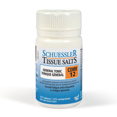 Schuessler Tissue Sels 125 Comprimés - COMB 12 | TONIQUE GÉNÉRAL