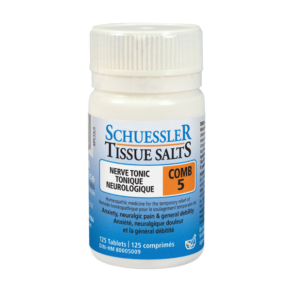 Schuessler Tissue Salts 125 Tablets - COMB 5 | NERVE TONIC