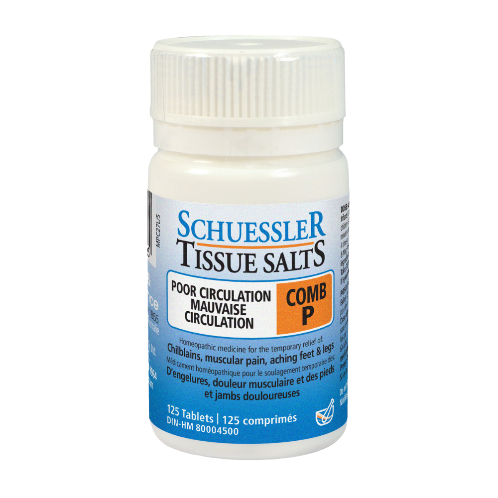 Schuessler Tissue Salts 125 Tablets - COMB P | POOR CIRCULATION