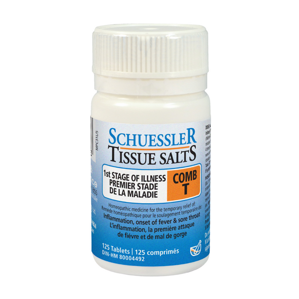 Schuessler Tissue Salts 125 Tablets - COMB T | FIRST STAGE OF ILLNESS