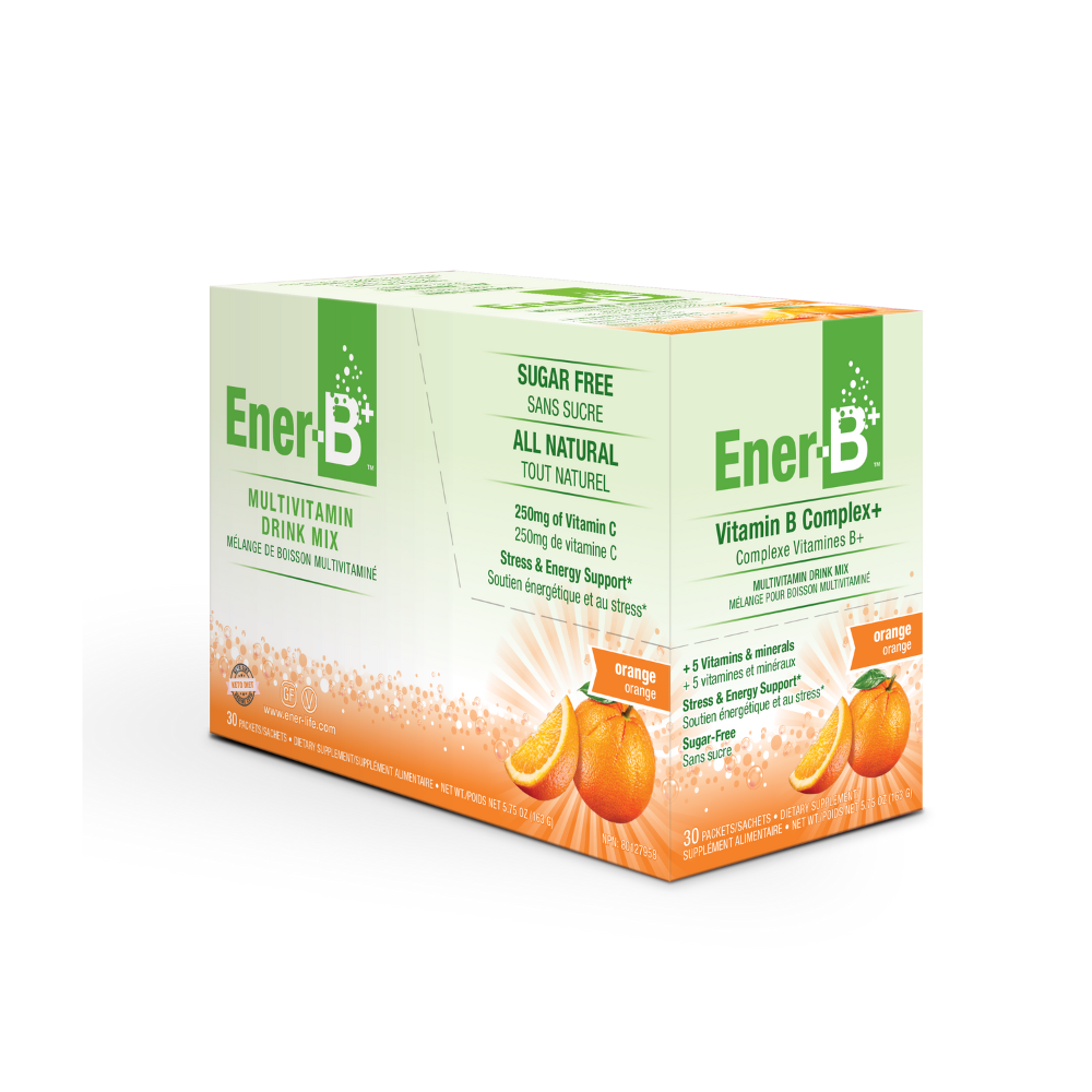 Ener B+ Vitamin B Multivitamin Drink Mix Orange 30 Sachets