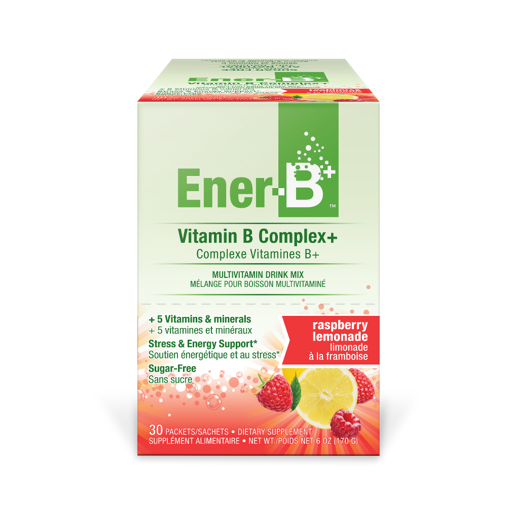 Ener B+ Vitamin B Multivitamin Drink Mix Raspberry Lemonade 30 Sachets