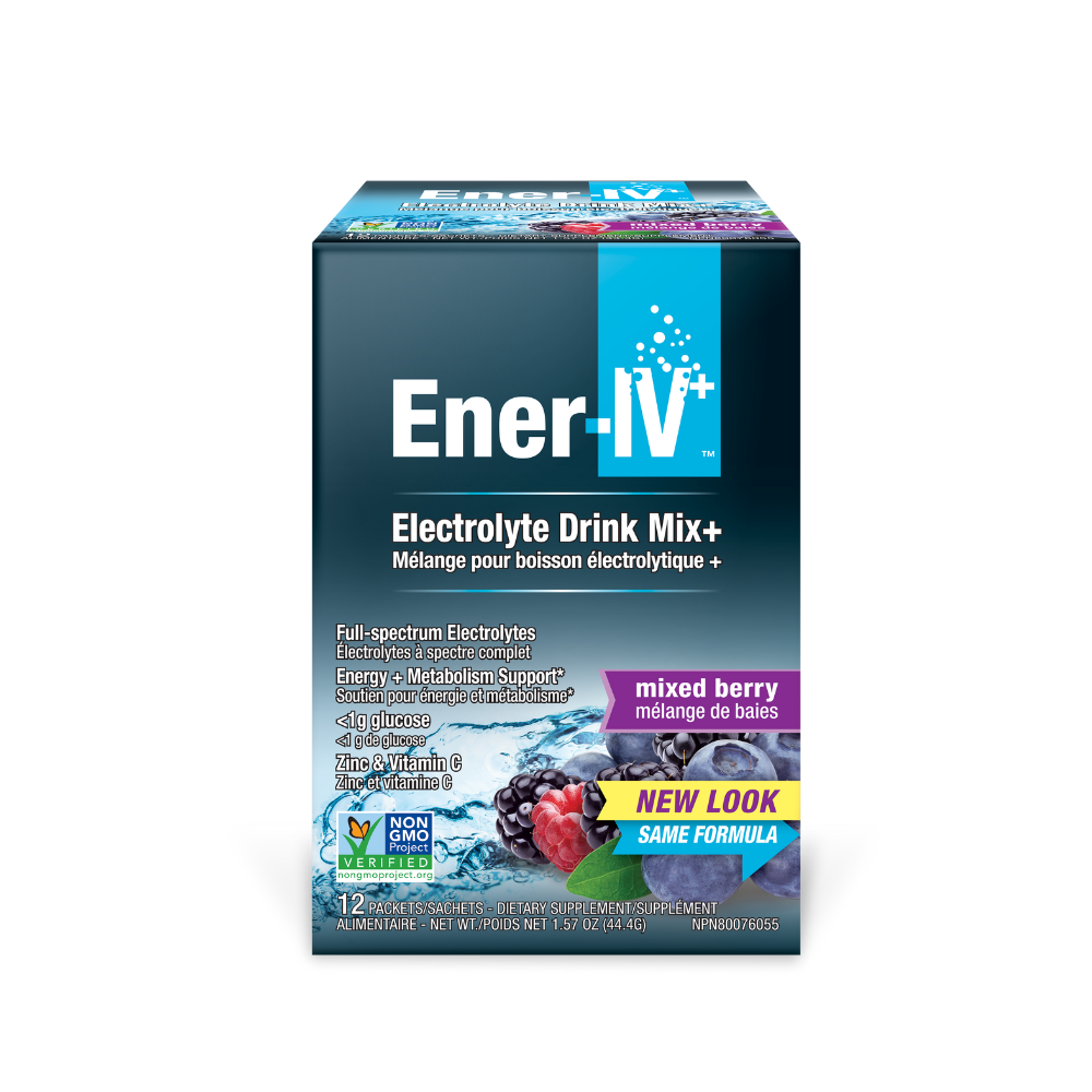Ener-IV Plus Electrolyte Mixed Berry 12 Sachets
