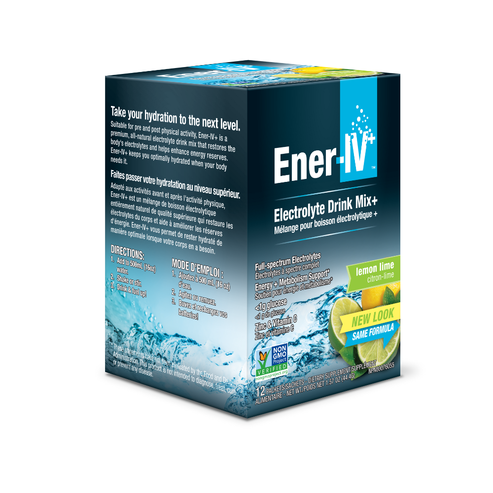 Ener-IV+ Electrolyte Lemon Lime 12 Sachets