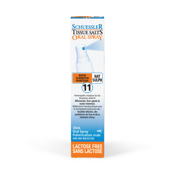 Schuessler Tissue Sels 125 Comprimés - NAT SULPH, NO. 11 | ÉQUILIBRE DES FLUIDES