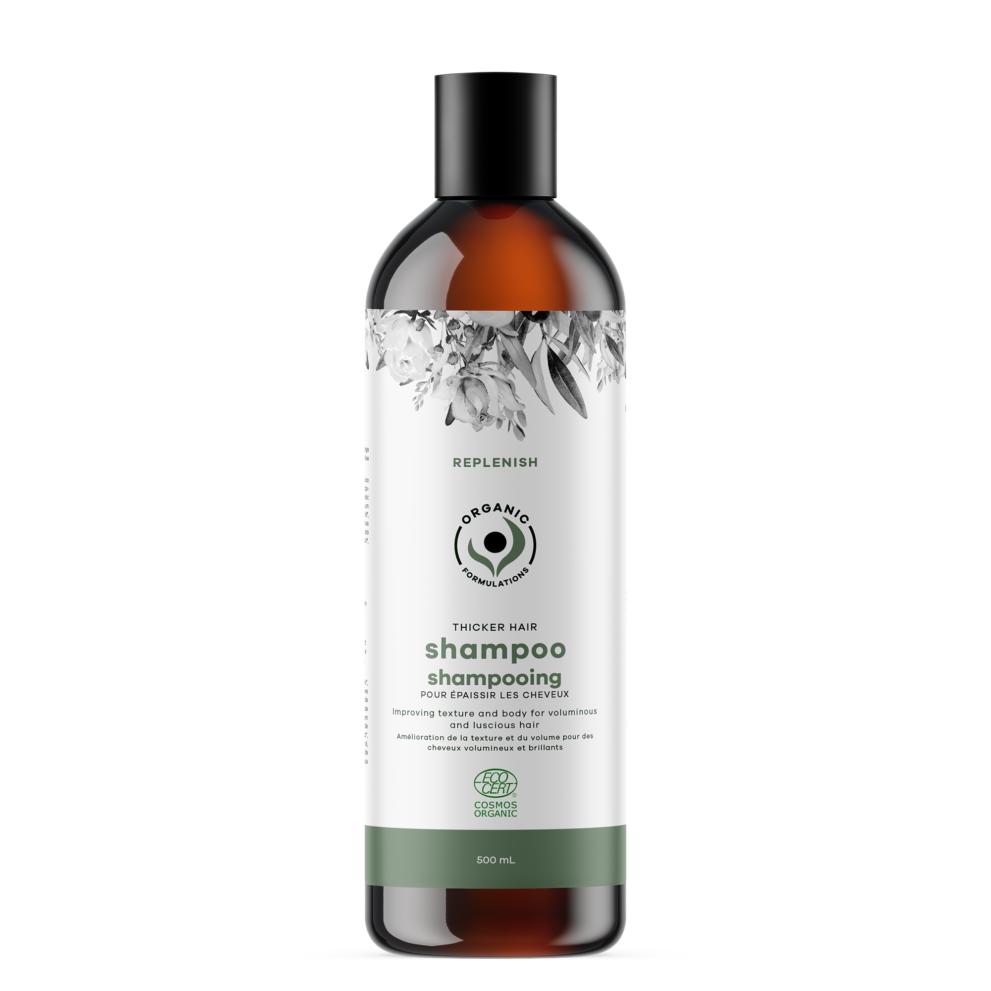 Organic Formulations Thicker Hair Shampoo 500ml | Replenish
