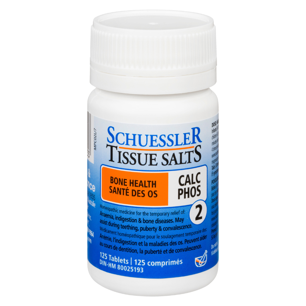 Schuessler Tissue Salts 125 Tablets - CALC PHOS, NO. 2 | BONE HEALTH