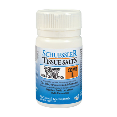 Schuessler Tissue Salts 125 Tablets - COMB L | CIRCULATORY