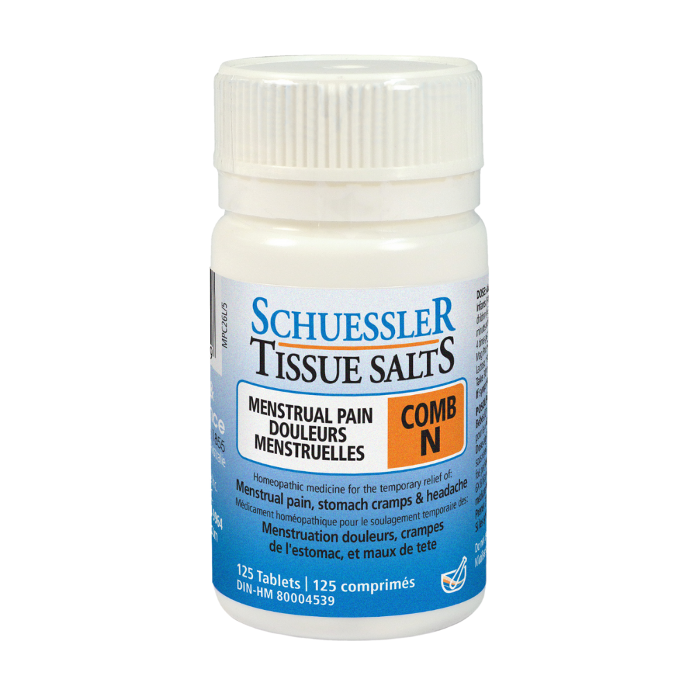 Schuessler Tissue Salts 125 Tablets - COMB N | MENSTRAL PAIN