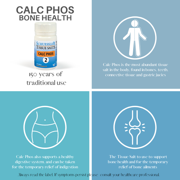 Schuessler Tissue Salts 125 Tablets - CALC PHOS, NO. 2 | BONE HEALTH