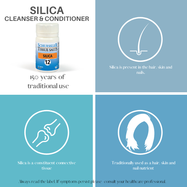 Schuessler Tissue Sels 125 Comprimés - SILICE, NO. 12 | CHEVEUX, PEAU ET ONGLES NUTRITIF