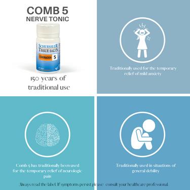Schuessler Tissue Sels 125 Comprimés - COMB 5 | NUTRIMENT NERFEUX